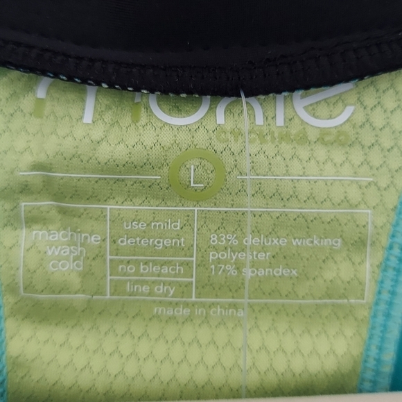 Moxie Cycling Bolero Jacket Black/Aqua Large NWT - Picture 7 of 8